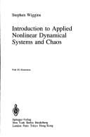 Tapa de An introduction to applied nonlinear dynamical systems and chaos