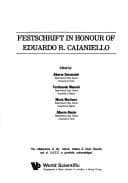 Tapa de Festschrift in honour of Eduardo R. Caianiello