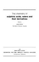 Tapa de The chemistry of sulphinic acids, esters, and their derivatives
