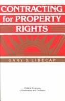Tapa de Contracting for property rights