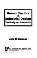 Tapa de Human factors in industrial design
