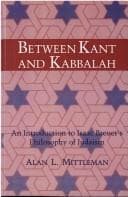 Tapa de Between Kant and Kabbalah