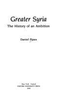 Tapa de Greater Syria