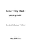 Tapa de Some thing black