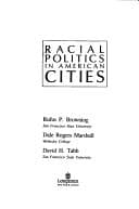 Tapa de Racial politics in American cities