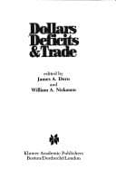 Tapa de Dollars, deficits & trade
