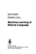 Tapa de Machine learning of natural language