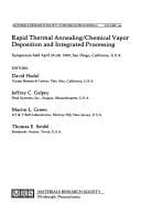 Tapa de Rapid thermal annealing/chemical vapor deposition and integrated processing