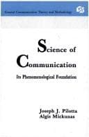 Tapa de Science of communication