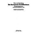 Tapa de On European architecture