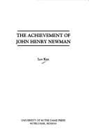 Tapa de The achievement of John Henry Newman