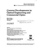 Tapa de Current developments in optical engineering and commercial optics