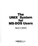 Tapa de The UNIX system for MS-DOS users