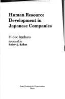 Tapa de Human resource development in Japanese companies