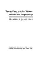Tapa de Breathing under water and other East European essays