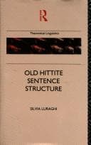 Tapa de Old Hittite sentence structure