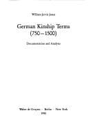 Tapa de German kinship terms, 750-1500