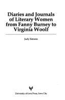 Tapa de Diaries and journals of literary women from Fanny Burney to Virginia Woolf