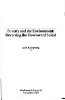 Tapa de Poverty and the environment