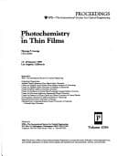Tapa de Photochemistry in thin films