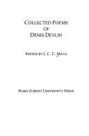 Tapa de Collected poems of Denis Devlin