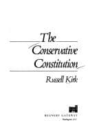 Tapa de The conservative Constitution