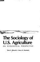 Tapa de The sociology of U.S. agriculture