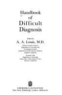 Tapa de Handbook of difficult diagnosis