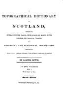 Tapa de A topographical dictionary of Scotland