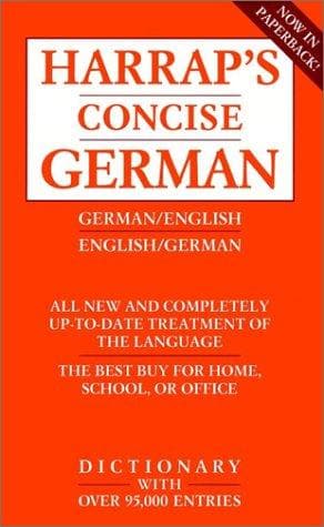 Tapa de Harrap's concise English-German dictionary