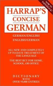 Tapa de Harrap's concise English-German dictionary