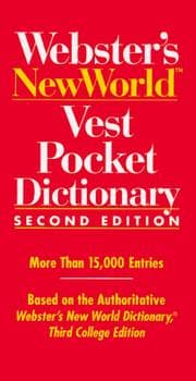 Tapa de Webster's New World vest pocket dictionary
