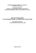 Tapa de Socialni realizem v slovenskem jeziku, književnosti in kulturi