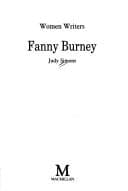Tapa de Fanny Burney