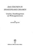 Tapa de Das Staunen in Shakespeares Dramen