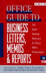 Tapa de Off Guide to Bus Letters, Memos, Rpts (Office Guide to Business Letters, Memos and Reports)