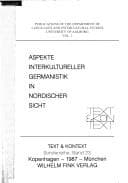 Tapa de Aspekte interkultureller Germanistik in nordischer Sicht