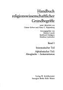 Tapa de Handbuch religionswissenschaftlicher Grundbegriffe