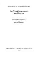 Tapa de Das Varṇārhavarṇastotra des Mātr̥ceṭa