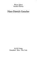 Tapa de Hans-Dietrich Genscher