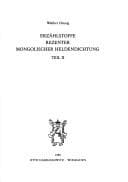 Tapa de Erzählstoffe rezenter mongolischer Heldendichtung