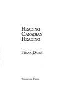 Tapa de Reading Canadian reading