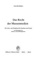 Tapa de Das Recht der Massenmedien