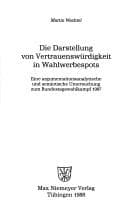 Tapa de Die Darstellung von Vertrauenswürdigkeit in Wahlwerbespots