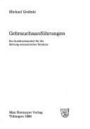 Tapa de Gebrauchsanführungen