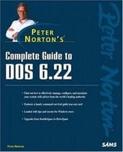 Tapa de Peter Norton's complete guide to DOS 6.22