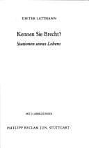 Tapa de Kennen Sie Brecht?