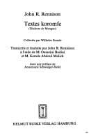 Tapa de Textes koromfe (dialecte de Mengao)