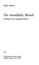 Tapa de Der menschliche Mensch