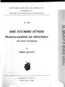 Tapa de Die stumme Sünde